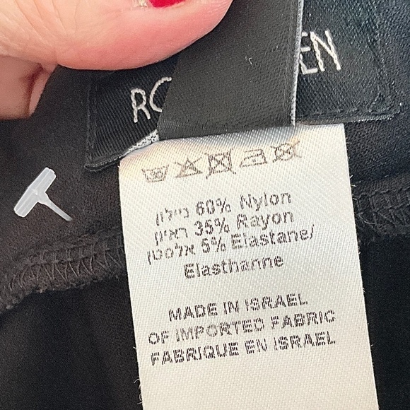 NWT Ronen Chen Pencil Skirt Back Zipper Stretch Black Capsule Wardrobe Sz 2 - Picture 9 of 13